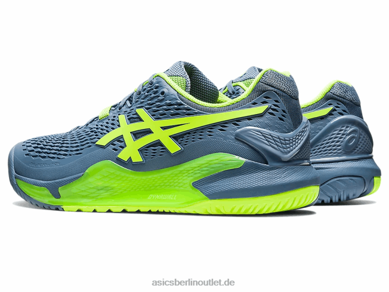 Gel-Auflösung 9 BL4N366Asics Stahlblau/Hazardgrün