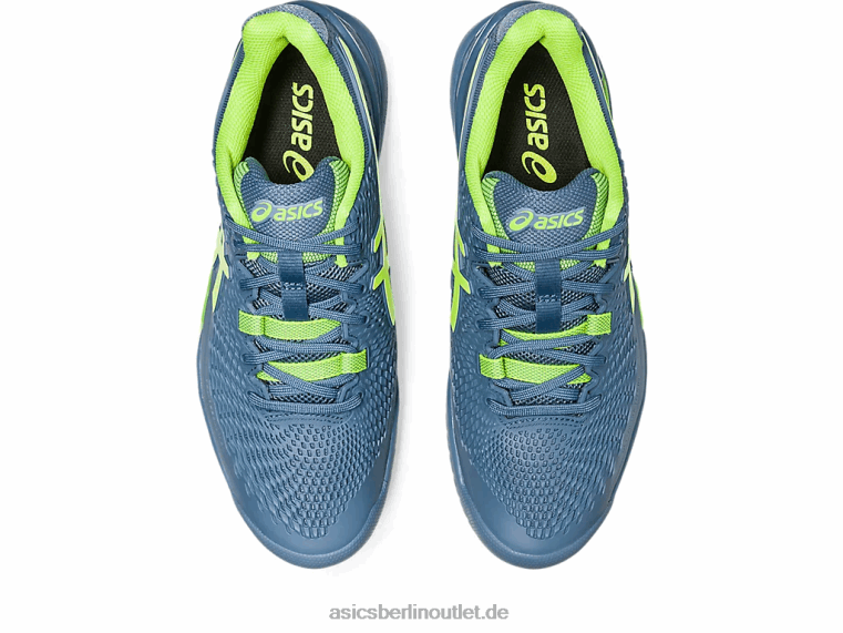 Gel-Auflösung 9 breit BL4N364Asics Stahlblau/Hazardgrün