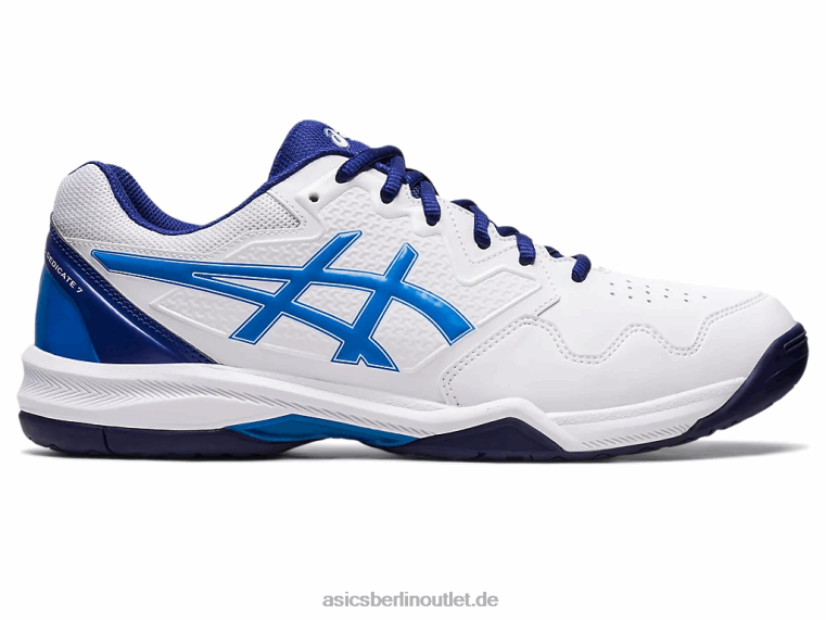 Gel-Dedicate 7 BL4N1148Asics Weiß/Elektroblau