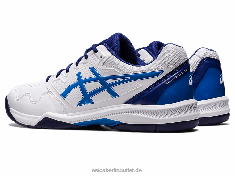 Gel-Dedicate 7 BL4N1148Asics Weiß/Elektroblau