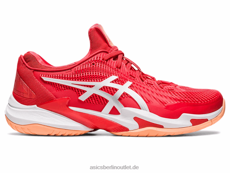 Gericht ff 3 Novak BL4N63Asics feuriges Rot/Weiß