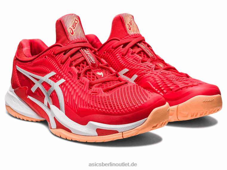 Gericht ff 3 Novak BL4N63Asics feuriges Rot/Weiß