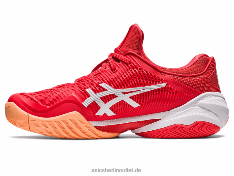 Gericht ff 3 Novak BL4N63Asics feuriges Rot/Weiß