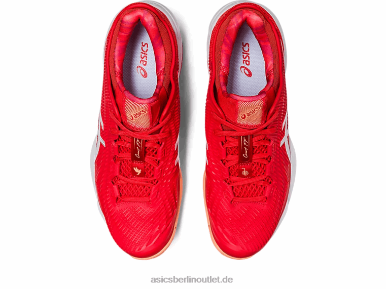 Gericht ff 3 Novak BL4N63Asics feuriges Rot/Weiß