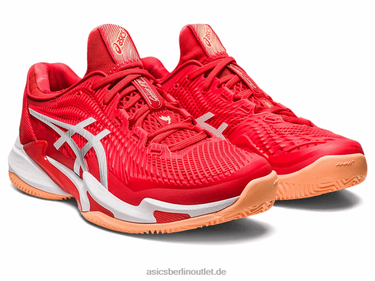 Gericht ff 3 Novak Ton BL4N74Asics feuriges Rot/Weiß