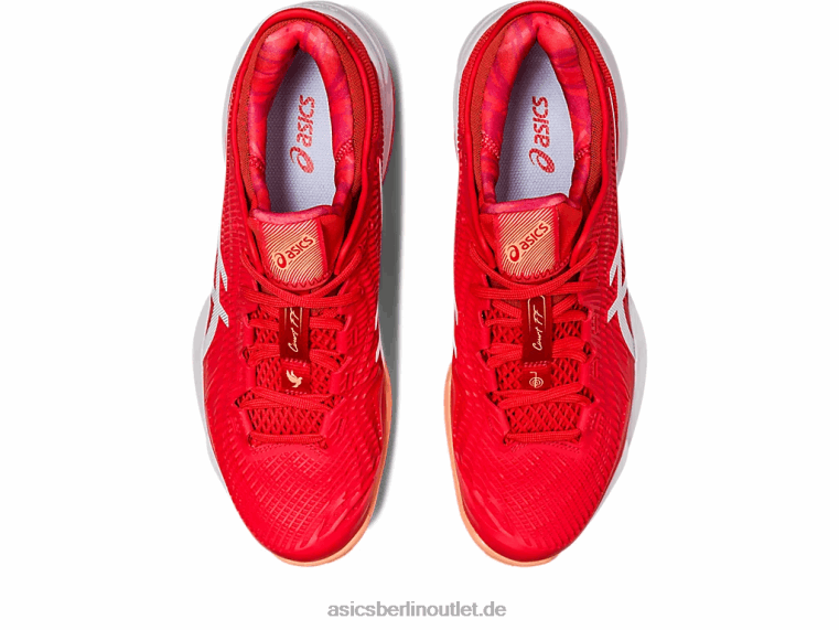 Gericht ff 3 Novak Ton BL4N74Asics feuriges Rot/Weiß