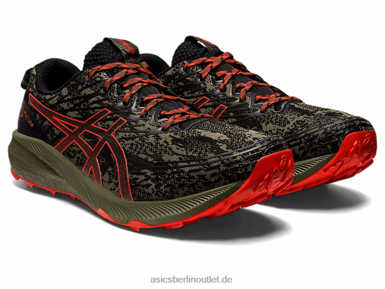 Fuji Lite 3 BL4N735Asics Mantelgrün/Kirschtomate