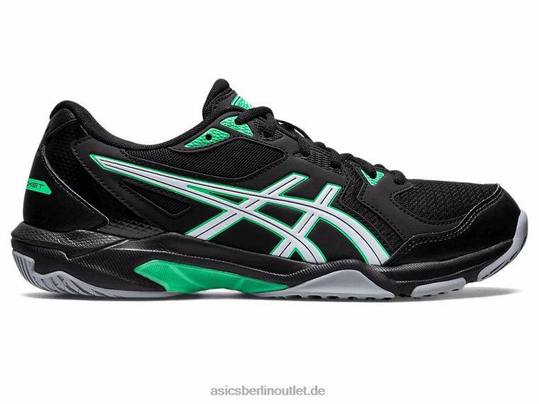 Gel-Rakete 10 BL4N1150Asics schwarz/neues Blatt