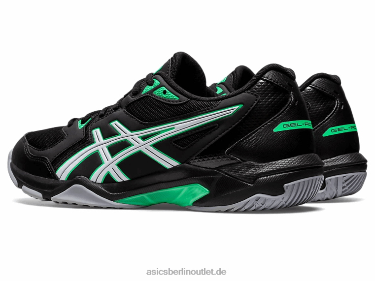 Gel-Rakete 10 BL4N1150Asics schwarz/neues Blatt
