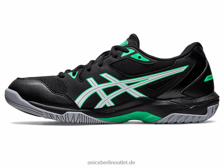 Gel-Rakete 10 BL4N1150Asics schwarz/neues Blatt