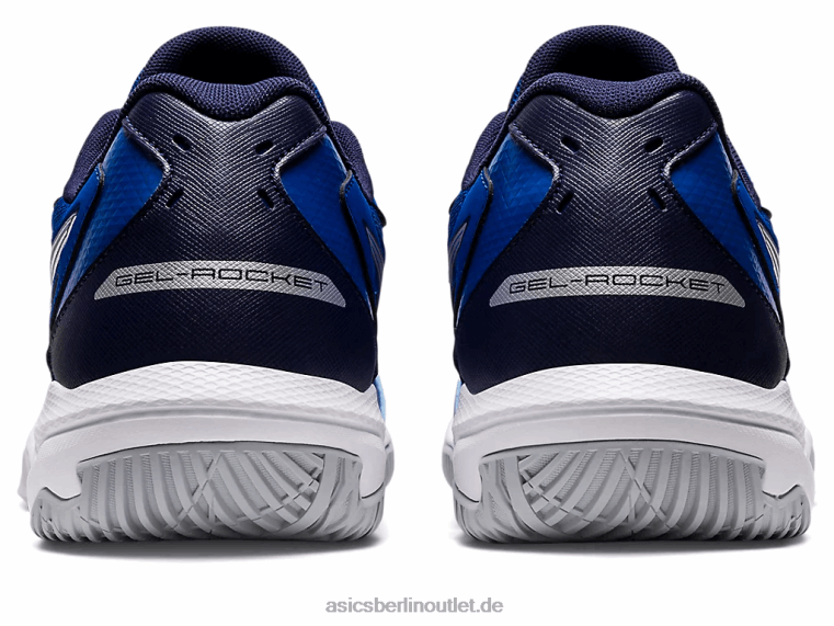Gel-Rakete 10 BL4N897Asics blau/reines Silber