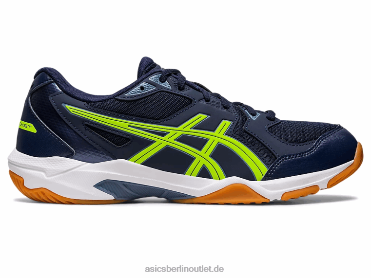 Gel-Rakete 10 breit BL4N442Asics Mitternacht/Gefahrengrün