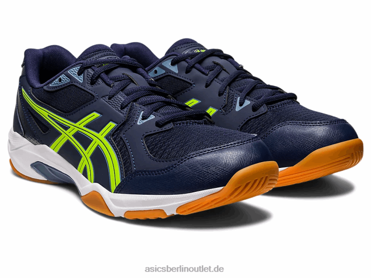Gel-Rakete 10 breit BL4N442Asics Mitternacht/Gefahrengrün