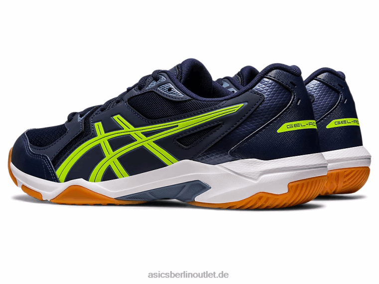 Gel-Rakete 10 breit BL4N442Asics Mitternacht/Gefahrengrün