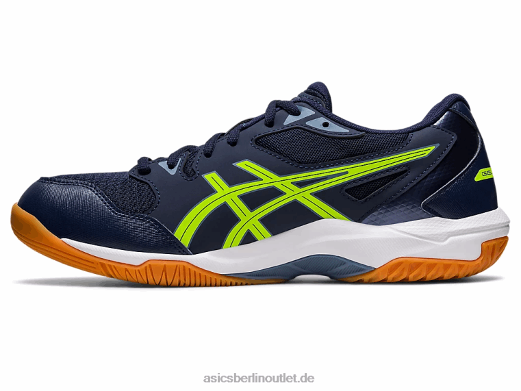 Gel-Rakete 10 breit BL4N442Asics Mitternacht/Gefahrengrün
