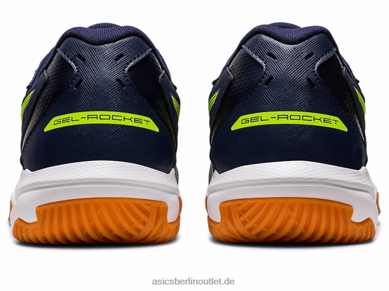 Gel-Rakete 10 breit BL4N442Asics Mitternacht/Gefahrengrün