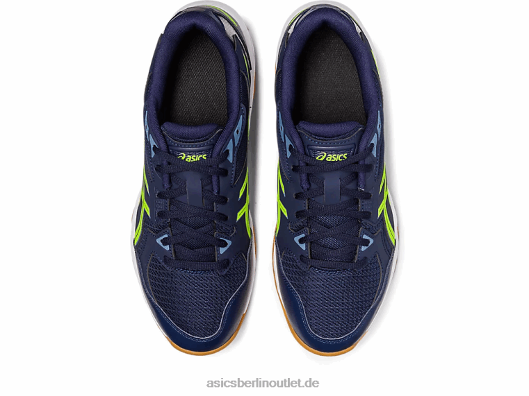 Gel-Rakete 10 breit BL4N442Asics Mitternacht/Gefahrengrün