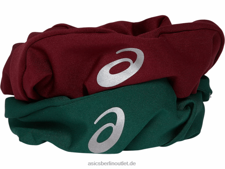 das neue, starke, umfunktionierte Haargummi BL4N2993Asics Kardinal/Waldgrün