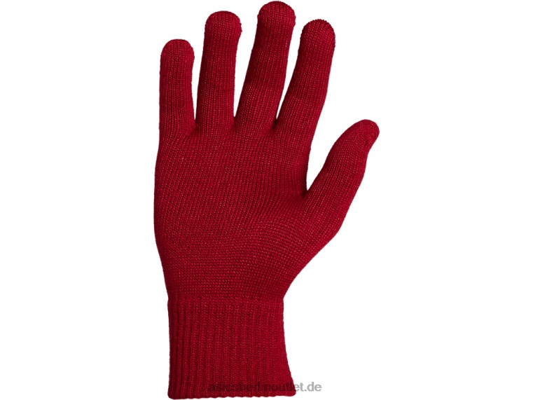 Unisex-Beanie-Handschuh-Set BL4N837Asics Birke/Cranberry