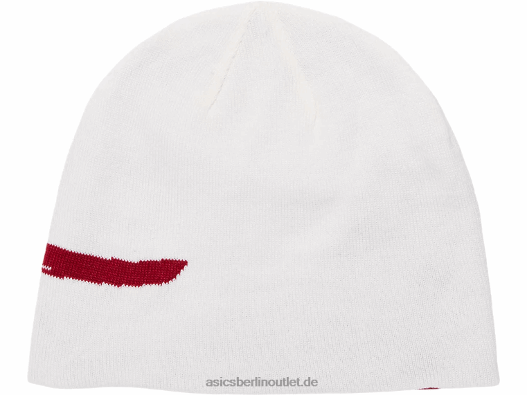 Unisex-Beanie-Handschuh-Set BL4N837Asics Birke/Cranberry