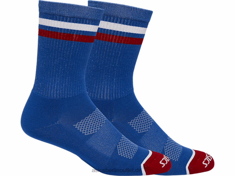 Crew-Socken USA BL4N1288Asics elektrisches Blau/elektrisches Rot