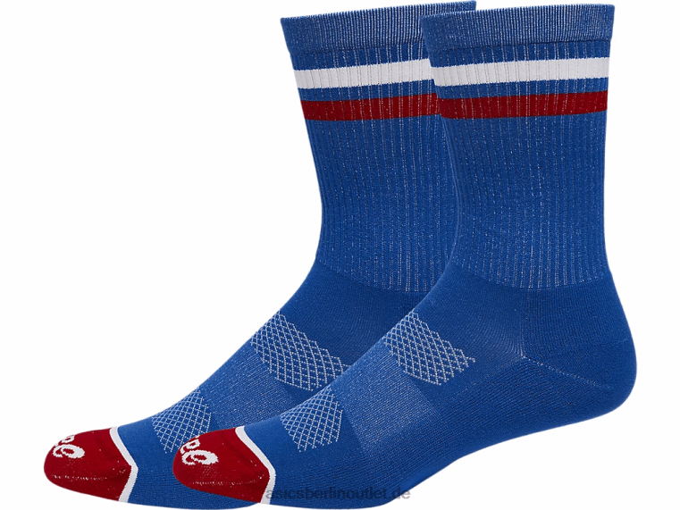 Crew-Socken USA BL4N1288Asics elektrisches Blau/elektrisches Rot