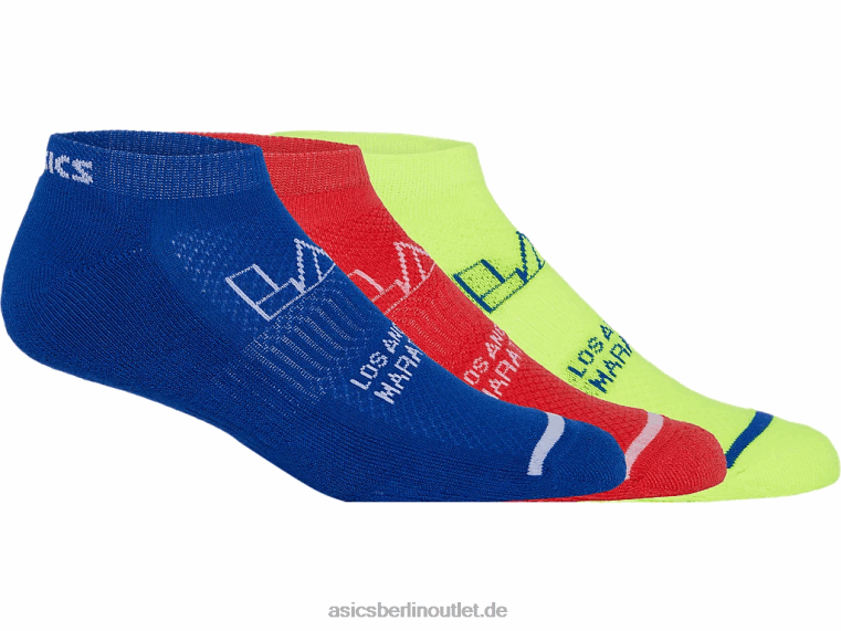 Kissen niedrig 3er-Pack Lam BL4N1371Asics Küstenrosa/Pazifisches Blaugrün/Gelb